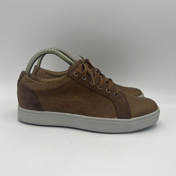 FootJoy Sz 8 Club Casuals Blucher Spikeless Cognac Leather Lace Up Golf Shoes - Picture 1 of 10